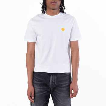 Versace Medusa Embroidered Cotton T Shirt, Size Large 1008481