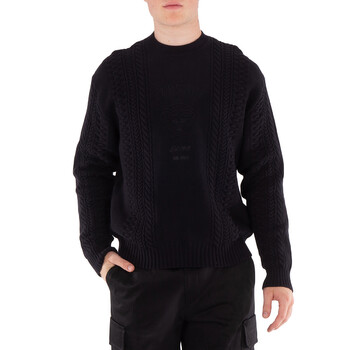 Stone Island Men's Melange Charcoal Vanise Full Rib Rws Wool