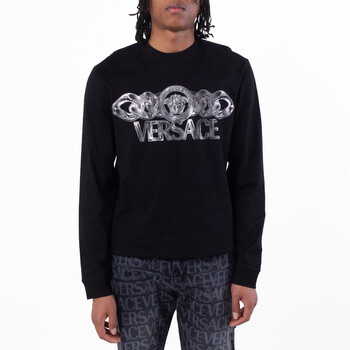 Medusa On Chain T-Shirt 1013947-1A13405-BLACK+PRINT