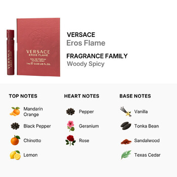 Men's Eros Flame EDP 0.03 oz Fragrances 8011003845422