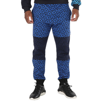 Moschino Fantasy Print Blue Logo Sweatpants, Brand Size 46