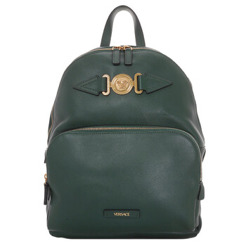 Versace Men's Medusa Biggie Backpack in Dark Forest Green 1005331