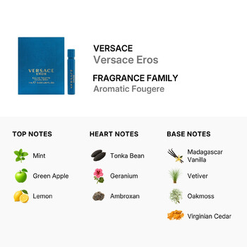 Men's Versace Eros EDT 0.03 oz Fragrances 8011003809356