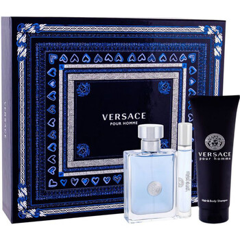Men's Versace Pour Homme 3.4 oz 3pcs EDT Gift Set Fragrances 8011003854523