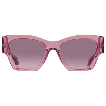 サングラス VERSACE Woman Sunglasses Pink 0VE4361 539258 Versace Pink Gradient Grey Flash Geometric Unisex Sunglasses