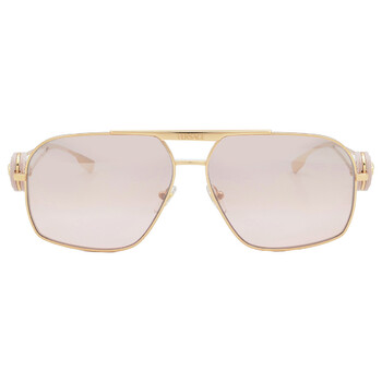 MIU MIU Brown Gradient Mirror Silver Round Ladies Sunglasses MU 52VS Miu Miu Brown Gradient Mirror Silver Round Ladies Sunglasses  main image 3