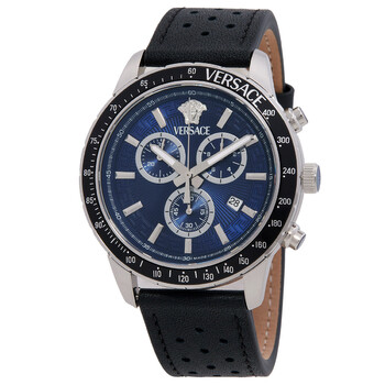 Versace Sport Chrono Quartz Black Dial Men's Watch VEZCA0224