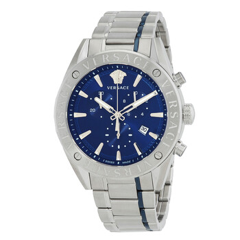 V-Chrono Chronograph Quartz Blue Dial Men's Watch VEHB00519
