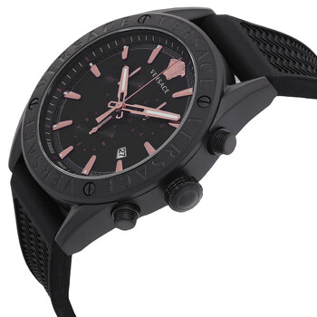 V-Chrono Quartz Black Dial Men's Watch VEHB00419