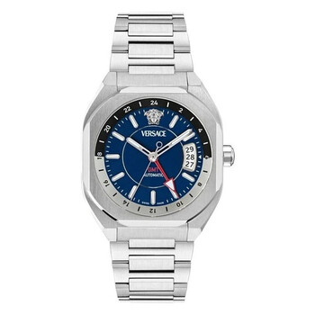 【テケオ】セレク　2期ver2ヘッドコンプ＆異星メディサ5期ver2 Versace V-Contempo GMT Automatic Blue Dial Men's Watch VE0I00225