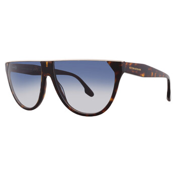 NEW VICTORIA BECKHAM SUNGLASSES BROWN BLUE WOMEN EYEWEAR Victoria Beckham Brown Gradient Navigator Ladies Sunglasses  main image 2