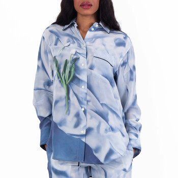 Floral Satin Pyjama Shirt