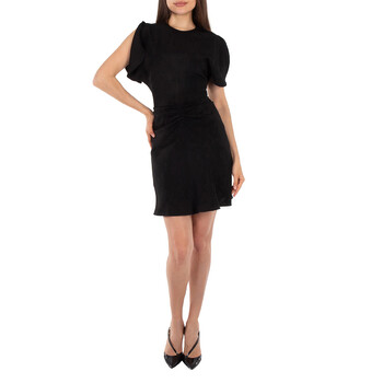 Victoria Beckham Gathered Waist Mini Dress, Brand Size 6 (US Size 2)  1424WDR006087A-BLACK - Clothing - Jomashop