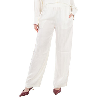 Monogram-Jacquard Wide-Leg Trousers