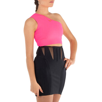 One Shoulder Fitted Crop Top