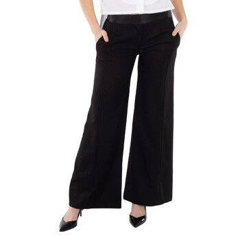 Moncler Ladies Side Stripe Tracksuit Pants in Black, Brand