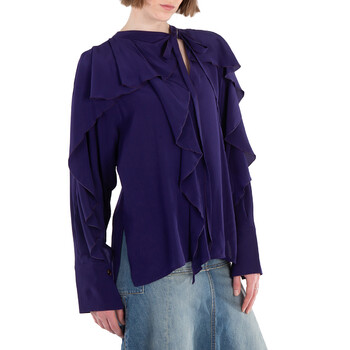 Tie Detail Ruffle Blouse