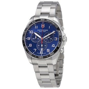 【美品】SATOKA☆Calla Navy Victorinox I.N.O.X. Automatic Blue Dial Men's Watch 241834