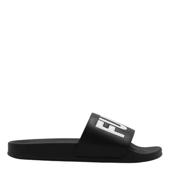 VTMNTS Men's Textured Logo Pool Slides, Brand Size 41 ( US