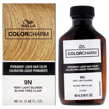 Unisex Color Charm Permanent Liquid Hair Color 1.42 Oz 9n Very Light Blonde Hair Care 070018105363
