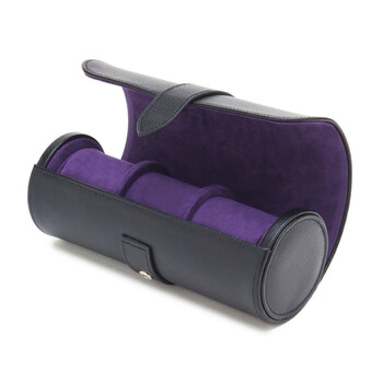 Blake Triple Watch Roll  - Black/Purple