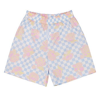 Girls Checkboard Rose Poplin Shorts 1005249-1A10625-5X460