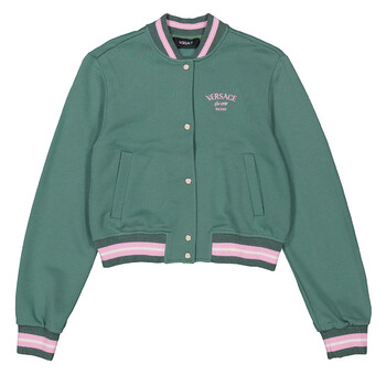 Girls Embroidered Floral Swirl Kids Jacket