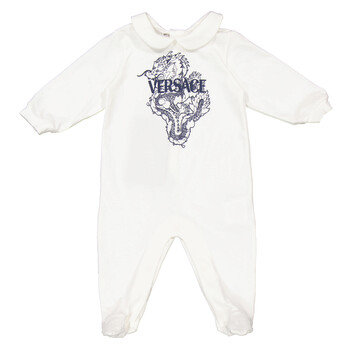 Infant Dragon Cotton Jersey Romper & Hat