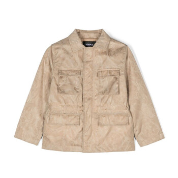 Kids Barocco-Jacquard Classic Collar Jacket 1015333-1A10899-1KD40