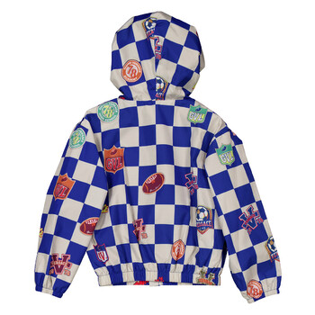 Kids Check Sport Patch Varsity Jacket