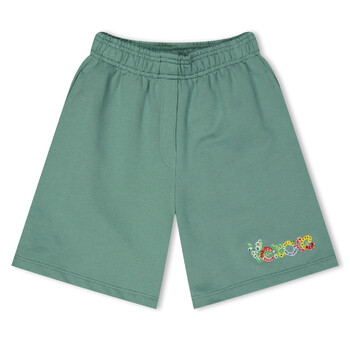 Kenzo Kids Cartoon Logo Bermuda Shorts, Size 8Y K60308-22C