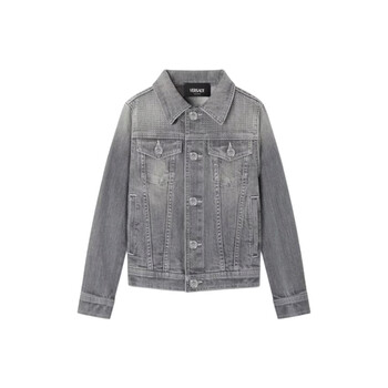 Kids Pointed Collar Denim Jacket