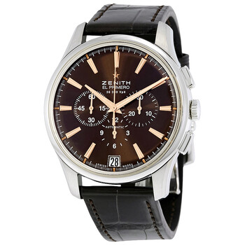 Zenith Captain Chronograph Brown Dial Brown Alligator Leather