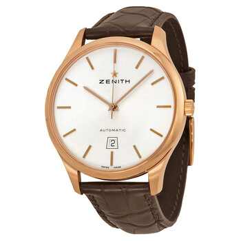 Captain Port Royal Silver Dial Brown Alligator Men's Watch 182020300101C498