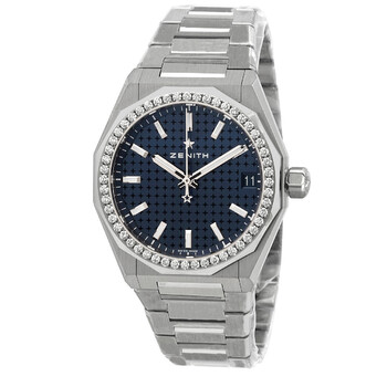Defy Skyline 36 Automatic Diamond Blue Dial Ladies Watch 16.9400.670/51.I001