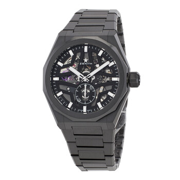 Defy Skyline Skeleton Automatic Black Ceramic Dial Men's Watch 49.9300.3620/78.I001