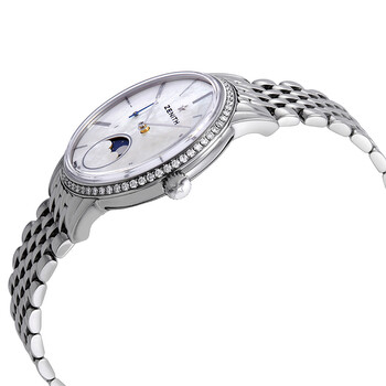 Elite Automatic White Mother of Pearl Dial Ladies Watch 16.2320.692/80.M2320