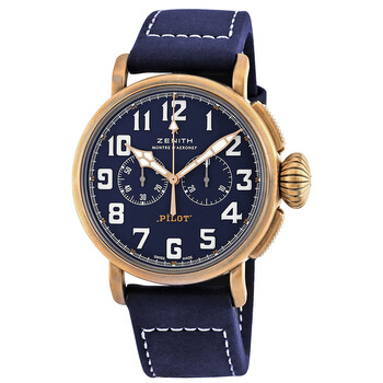 Pilot Type 20 Bronze Chronograph Automatic Blue Dial Men's Watch 29.2430.4069/57.C808