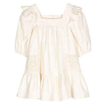 Girls Halliday Puff-Sleeves Dress