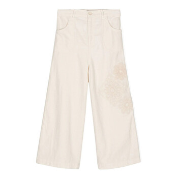 Kids Halliday Floral-Applique Trousers
