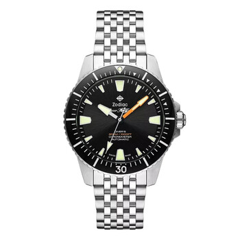 Zodiac Sea-Chron Chronograph Automatic Black Dial Men's Watch
