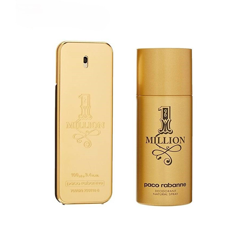 1 Million by Paco Rabanne for Men - 2 Pc Gift Set 3.4oz EDT Spray, 5.1oz Deodorant Spray