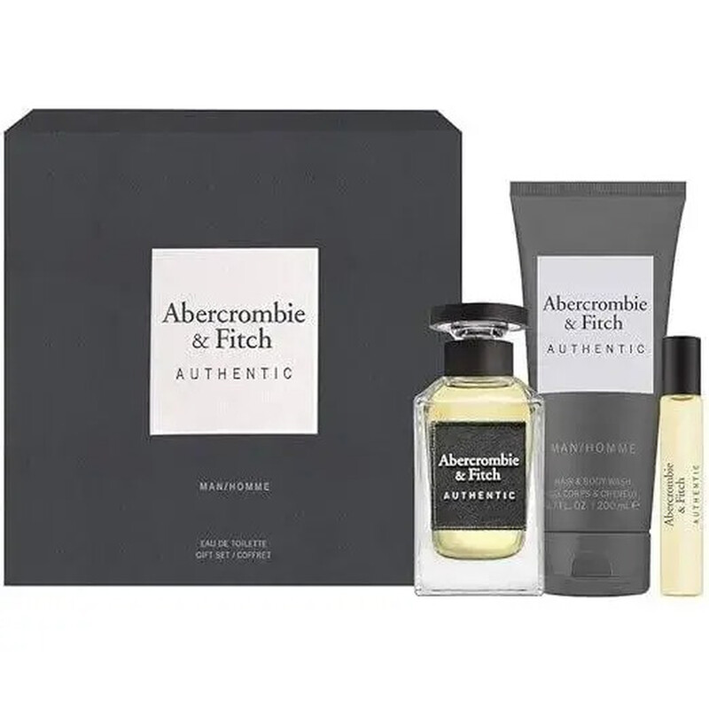 Abercrombie And Fitch Men's Authentic 3pcs EDT Gift Set Fragrances