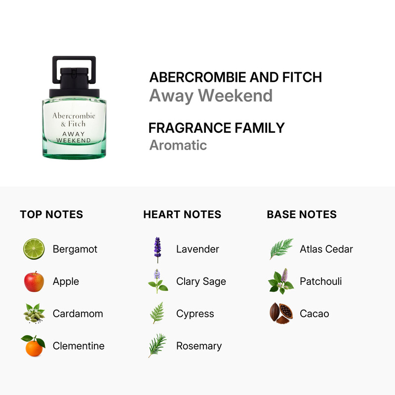 Abercrombie And Fitch Men's Away Weekend EDT Spray 3.3 oz