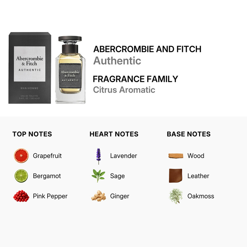 Abercrombie And Fitch Abercrombie Men's Authentic Men EDT Spray