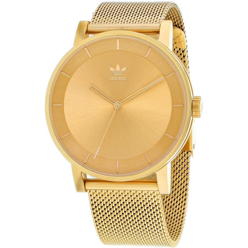 Adidas District M1 Quartz Gold Dial Men's Watch Z04-502