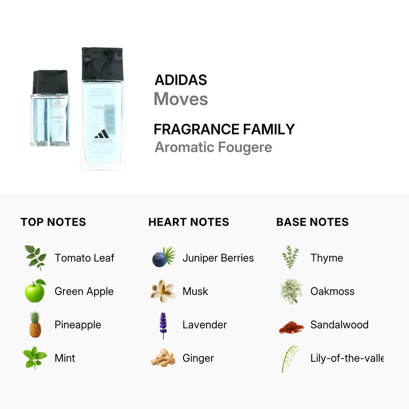 Adidas Men's Moves Gift Set Fragrances 3616306723214 - Fragrances