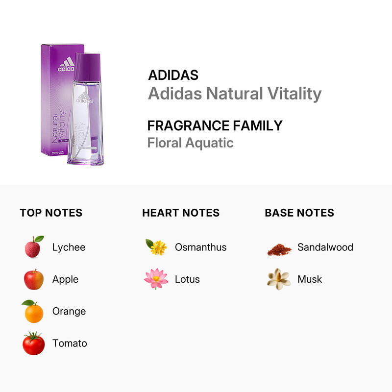 Adidas Natural Vitality / Coty EDT Spray 1.7 oz (w) 3661163403601