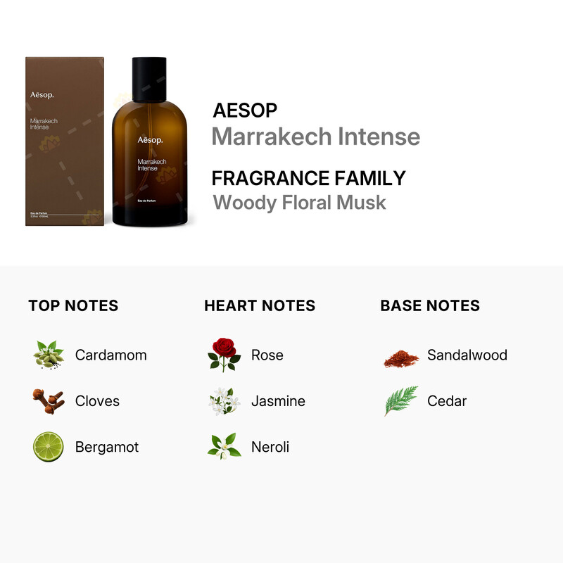 Aesop Men's Marrakech Intense EDP Spray 3.4 oz Fragrances
