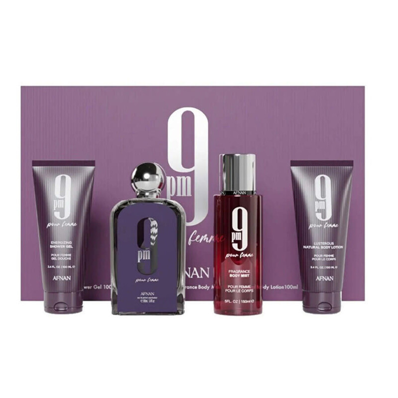 Afnan Ladies 9PM Femme Gift Set Fragrances 6290171074250